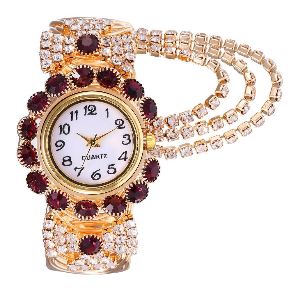 All-match Ladies Diamond Claw Chain Quartz Watch - terrifictrend