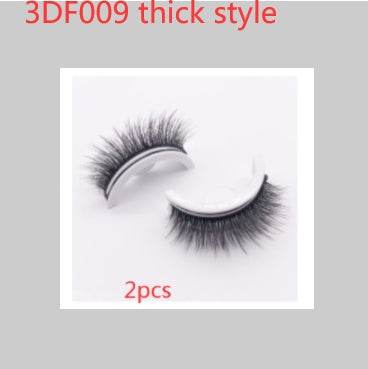 Reusable 3D Mink Lashes Natural False Eyelashes Self Adhesive Fake Glue Free Makeup Eyelash Extension Silk - terrifictrend