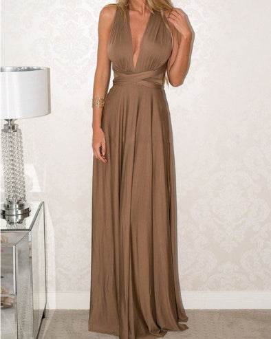 Women's Sexy Long Party Dress Club Floor-Length Summer Backless Bandage Maxi Dress Multiway Bridesmaids Boho Women Dress Vestidos - terrifictrend