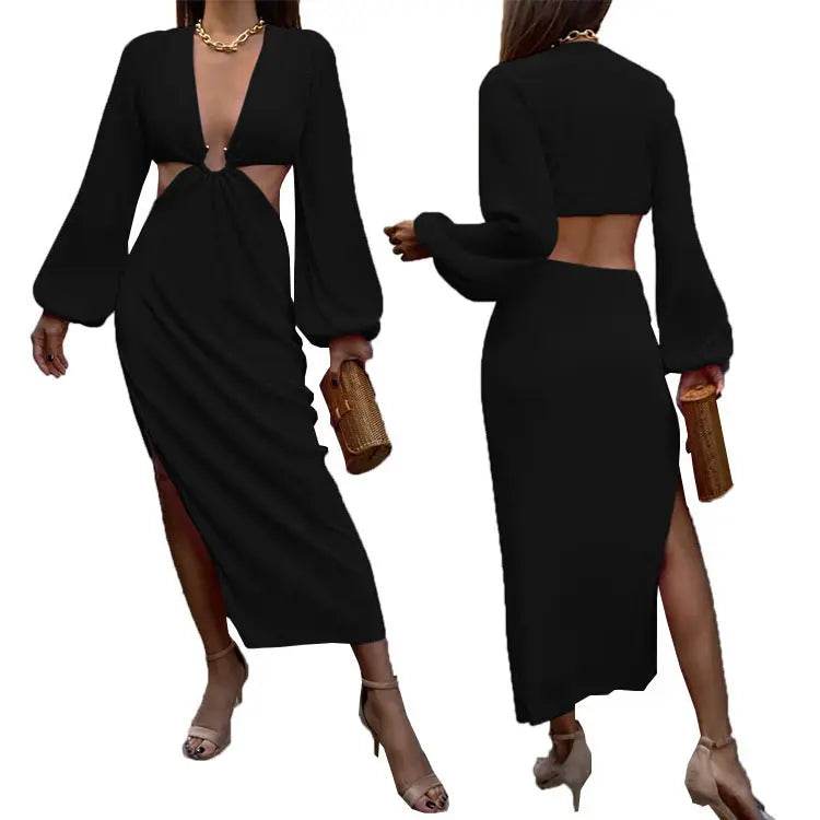 Autumn Fashion Pressed Pleated Waistless Women's Dresses - terrifictrend