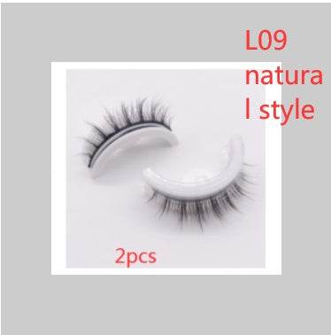 Reusable 3D Mink Lashes Natural False Eyelashes Self Adhesive Fake Glue Free Makeup Eyelash Extension Silk - terrifictrend