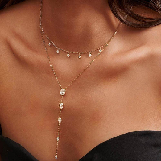 Women's Sterling Silver Twin Lasso Necklace Accessories - terrifictrend