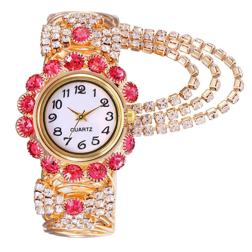 All-match Ladies Diamond Claw Chain Quartz Watch - terrifictrend