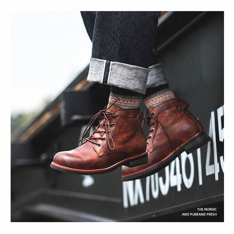 Men Shoes Military Plus Size Workwear Men's Boots - terrifictrend