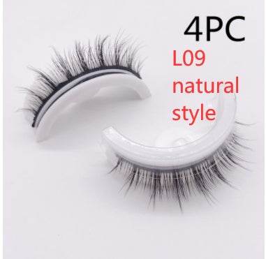 Reusable 3D Mink Lashes Natural False Eyelashes Self Adhesive Fake Glue Free Makeup Eyelash Extension Silk - terrifictrend