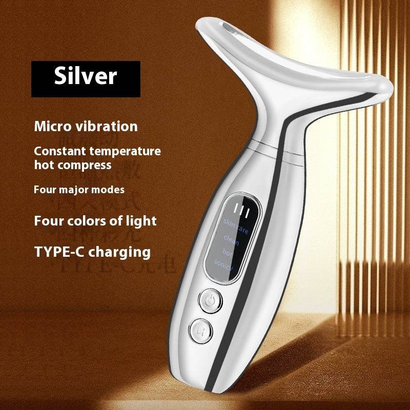 Neck Beauty Instrument Charging Color Light V Face Massage Instrument - terrifictrend