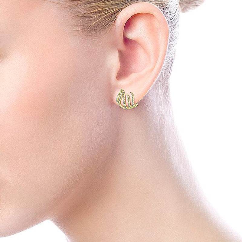 New Style Diamond Plated Metal Earrings Popular - terrifictrend