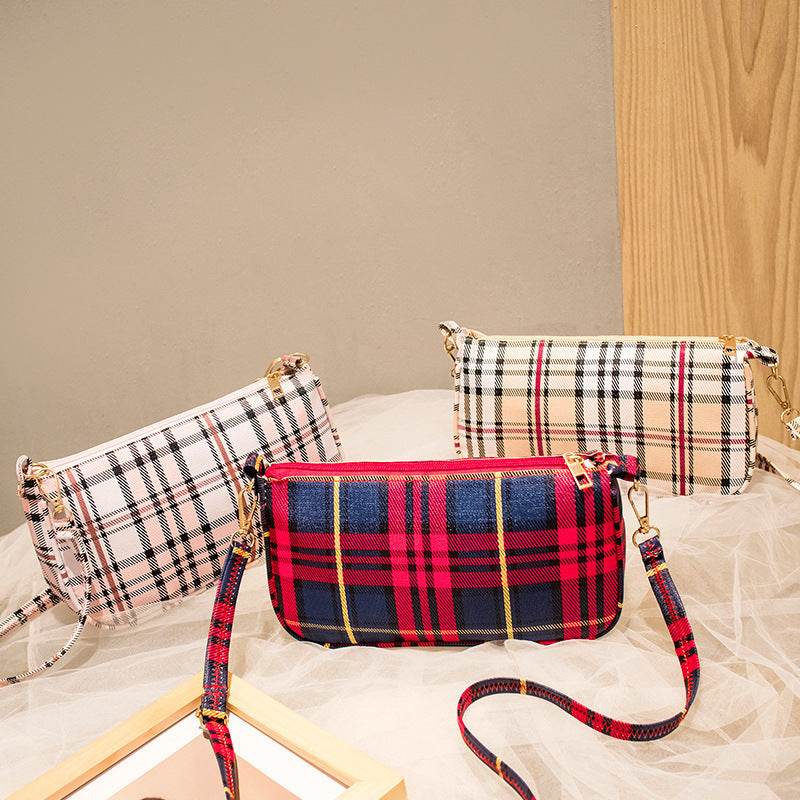 Women's Plaid Fashion Large Capacity Shoulder Bag - terrifictrend