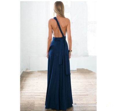 Women's Sexy Long Party Dress Club Floor-Length Summer Backless Bandage Maxi Dress Multiway Bridesmaids Boho Women Dress Vestidos - terrifictrend