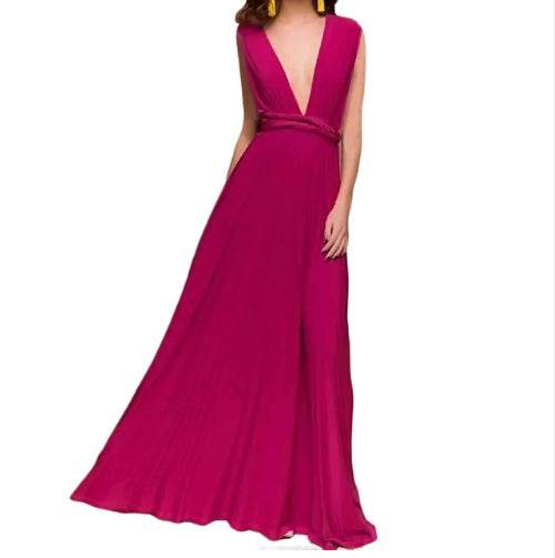 Women's Sexy Long Party Dress Club Floor-Length Summer Backless Bandage Maxi Dress Multiway Bridesmaids Boho Women Dress Vestidos - terrifictrend