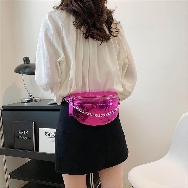 PU Fashion Crossbody Women Chest Bag Stone Pattern One-shoulder Crossbody Bag All-match Messenger Belt Bags - terrifictrend