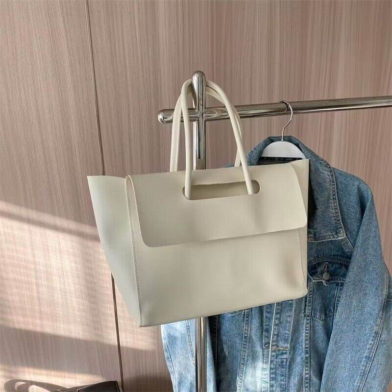 Fashion Women Shoulder Bags Large Capacity Handbags Simple Retro Tote Bags Solid Color Famous Brand High Quality Bags - terrifictrend
