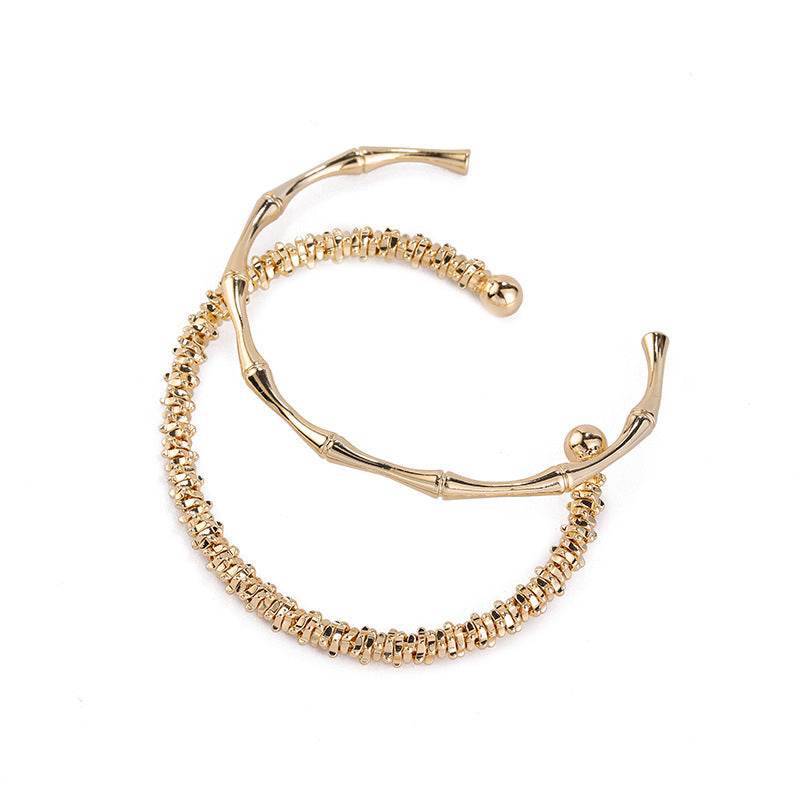 Bamboo Opening Women's Simple Personality Bracelet Retro Temperament - terrifictrend
