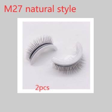 Reusable 3D Mink Lashes Natural False Eyelashes Self Adhesive Fake Glue Free Makeup Eyelash Extension Silk - terrifictrend