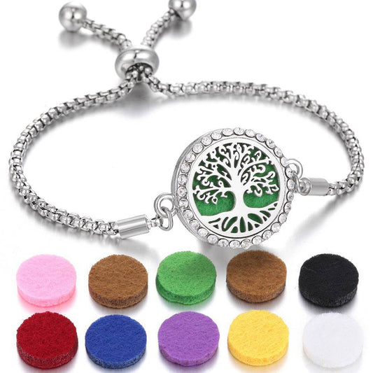 2024 New Kaleidoscope Aromatherapy Bracelet Perfume Essential Oil Diffuser Locket Bracelet Charms Women Aroma Diffuser Jewelry - terrifictrend