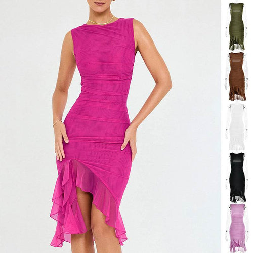 Summer Slim Skinny Sleeveless Dress For Women Fashion Party Club Dresses - terrifictrend