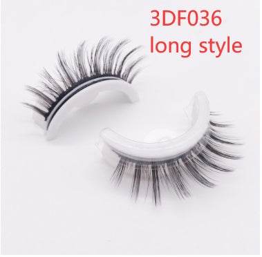 Reusable 3D Mink Lashes Natural False Eyelashes Self Adhesive Fake Glue Free Makeup Eyelash Extension Silk - terrifictrend