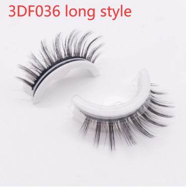 Reusable 3D Mink Lashes Natural False Eyelashes Self Adhesive Fake Glue Free Makeup Eyelash Extension Silk - terrifictrend