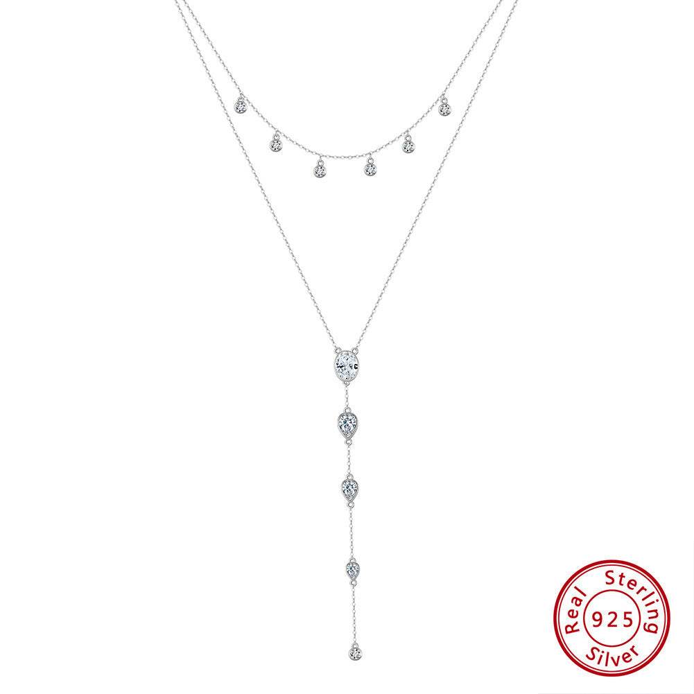 Women's Sterling Silver Twin Lasso Necklace Accessories - terrifictrend
