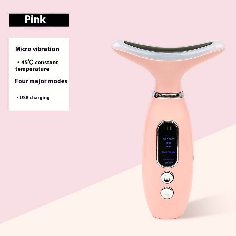 Neck Beauty Instrument Charging Color Light V Face Massage Instrument - terrifictrend