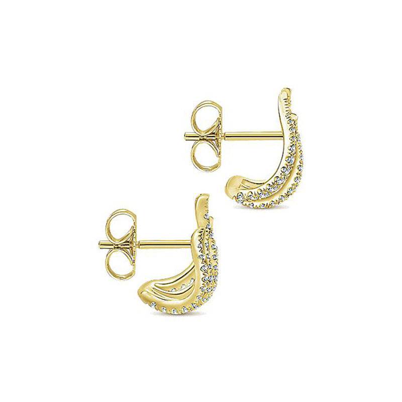 New Style Diamond Plated Metal Earrings Popular - terrifictrend