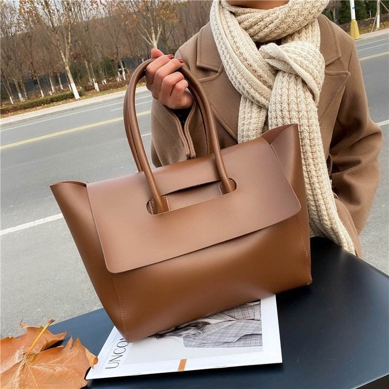 Fashion Women Shoulder Bags Large Capacity Handbags Simple Retro Tote Bags Solid Color Famous Brand High Quality Bags - terrifictrend