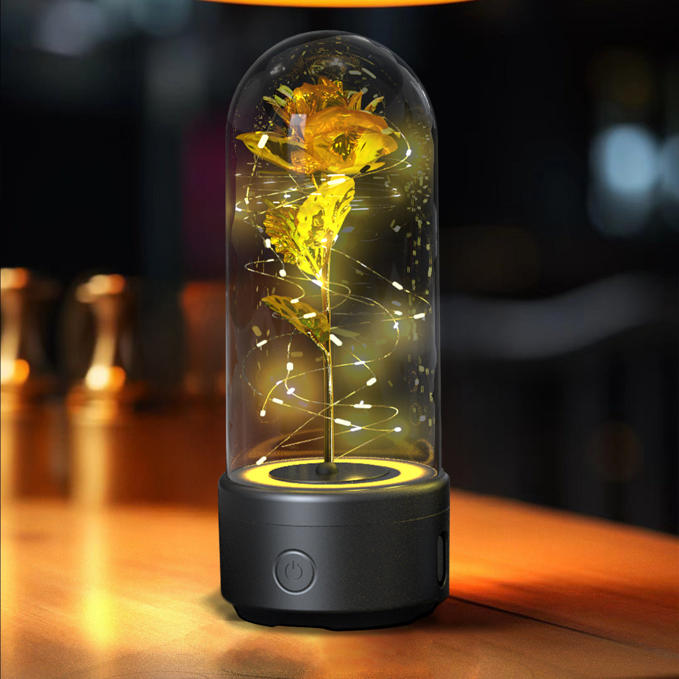 "2-in-1 Rose LED Light Speaker"