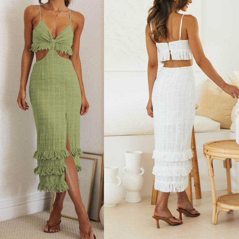 Personalized Sling Temperament Dress Close-fitting Sheath Dress - terrifictrend