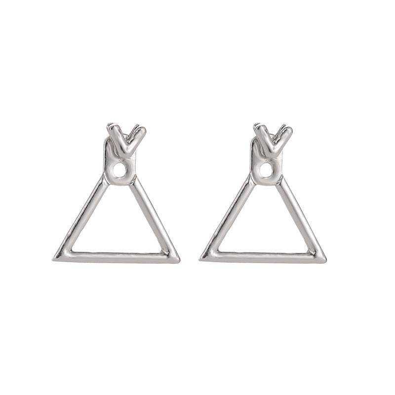 Hollow Diamond Square Stud Earrings - terrifictrend