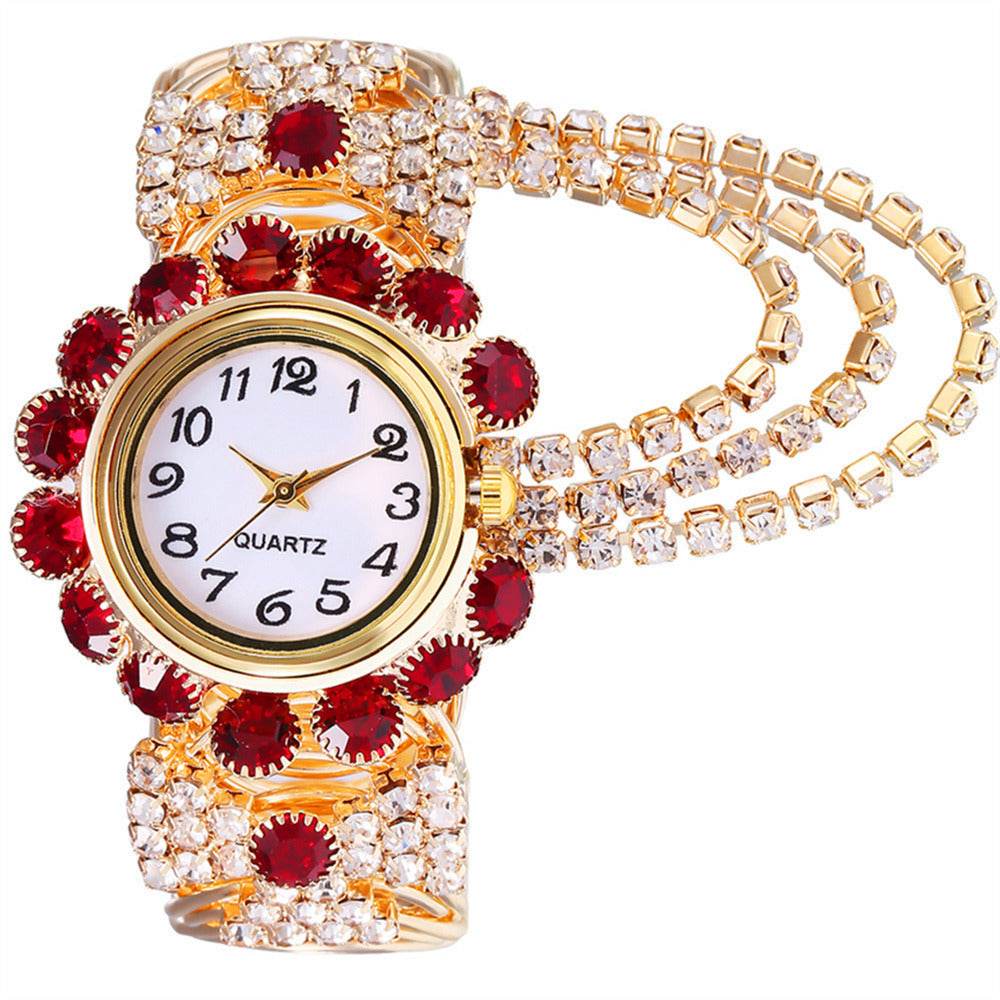 All-match Ladies Diamond Claw Chain Quartz Watch - terrifictrend