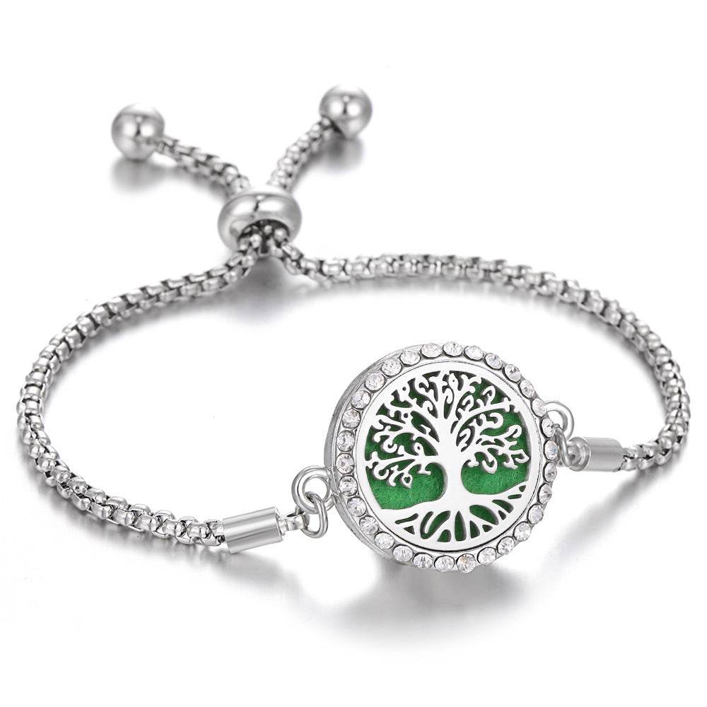 2024 New Kaleidoscope Aromatherapy Bracelet Perfume Essential Oil Diffuser Locket Bracelet Charms Women Aroma Diffuser Jewelry - terrifictrend
