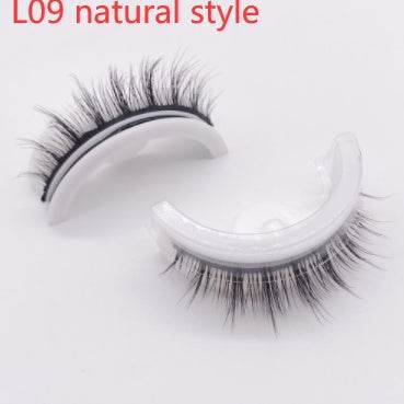 Reusable 3D Mink Lashes Natural False Eyelashes Self Adhesive Fake Glue Free Makeup Eyelash Extension Silk - terrifictrend