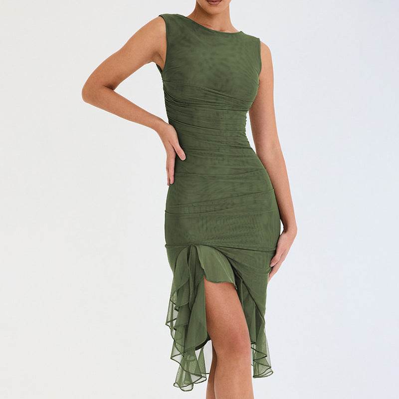 Summer Slim Skinny Sleeveless Dress For Women Fashion Party Club Dresses - terrifictrend