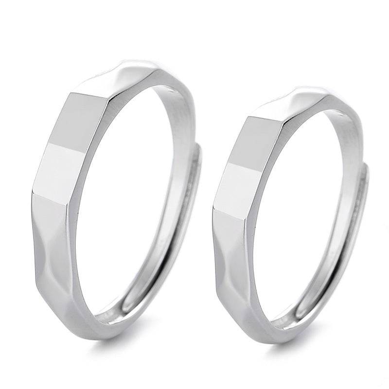 S925 Sterling Silver Rings By Light Reflect Show Surprise Love Pattern Surface Hidden New Jewelry Romantic Party Gift Wedding Engagement - terrifictrend