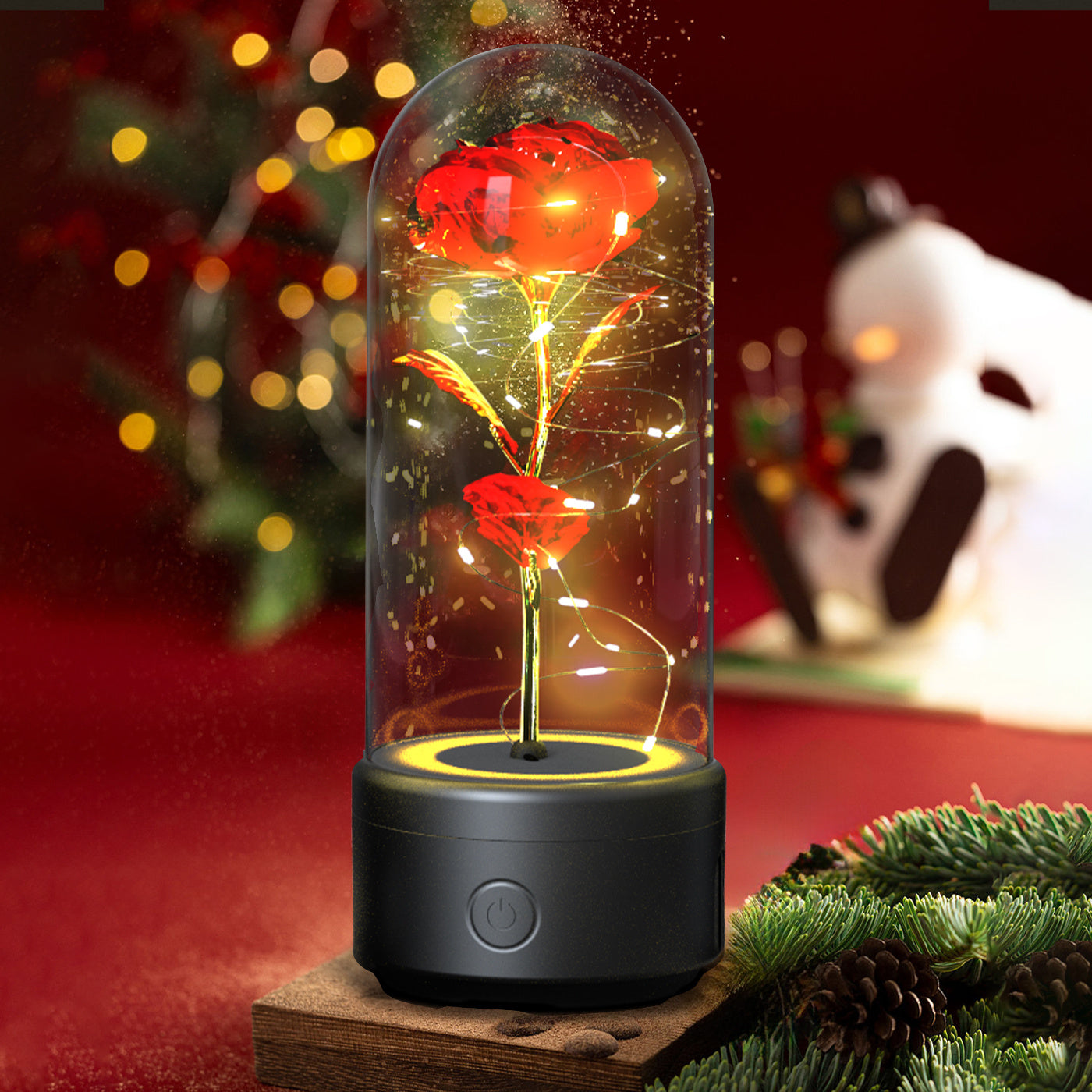"2-in-1 Rose LED Light Speaker"