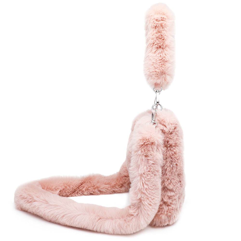 Women Fluffy Shoulder Bag Top-handle Bag Female Autumn Winter Handbag Plush Tote Girls Fashion Shopping Bags Handbags For Women - terrifictrend