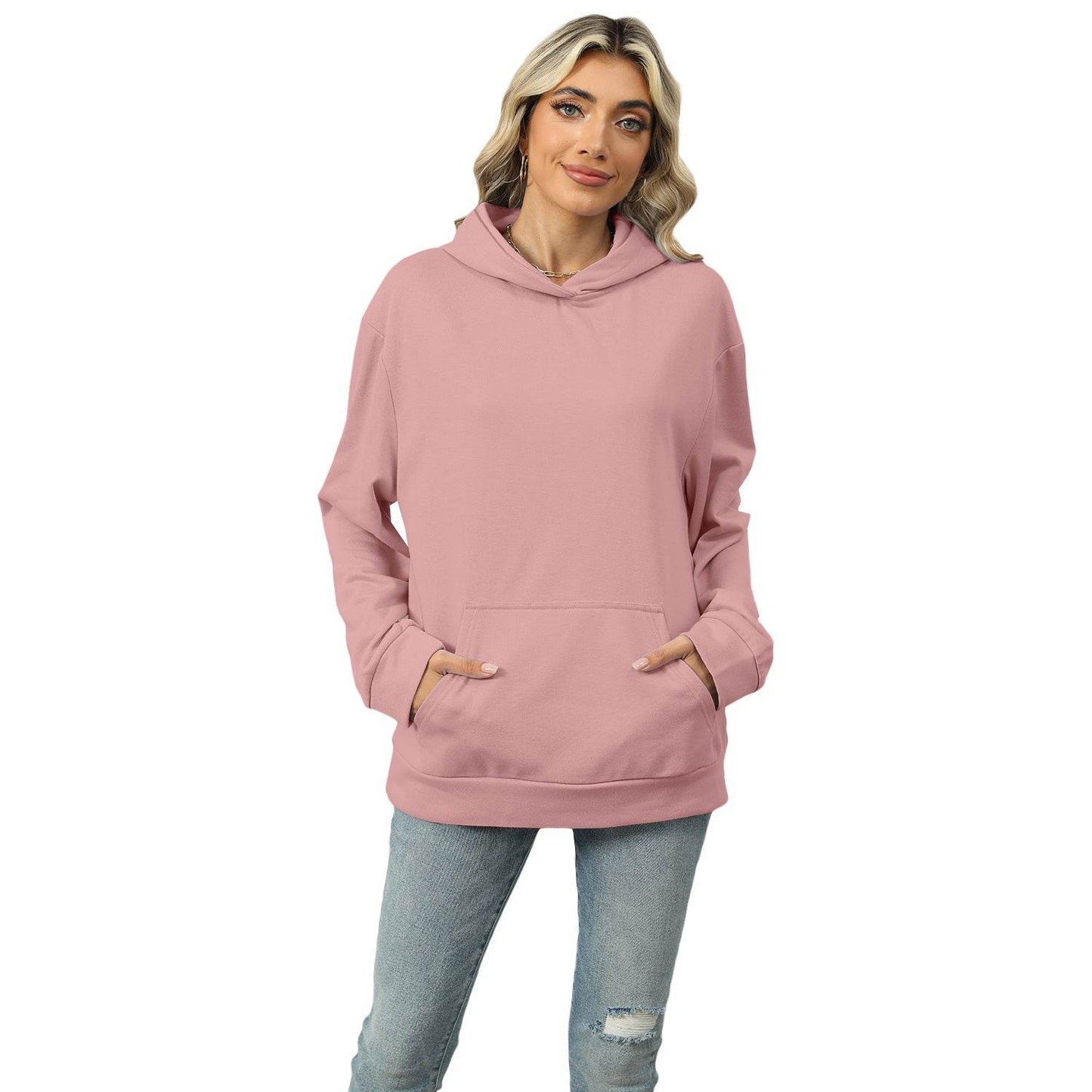 Casual Hooded Pocket Sweatshirt Women - terrifictrend