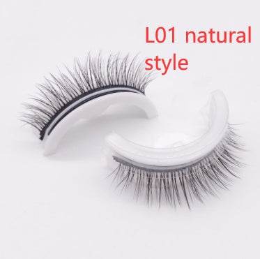 Reusable 3D Mink Lashes Natural False Eyelashes Self Adhesive Fake Glue Free Makeup Eyelash Extension Silk - terrifictrend