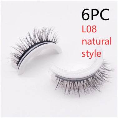 Reusable 3D Mink Lashes Natural False Eyelashes Self Adhesive Fake Glue Free Makeup Eyelash Extension Silk - terrifictrend