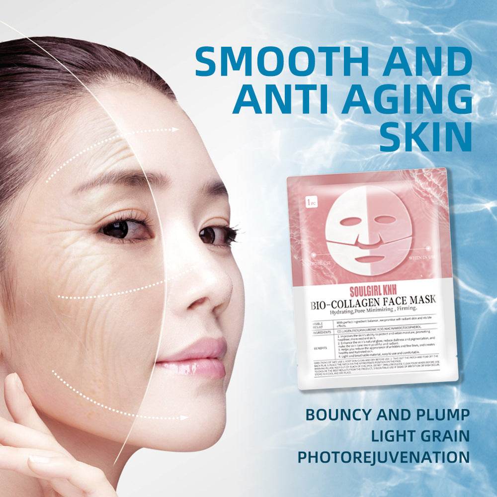 White To Transparent Collagen Split Mask Soluble Ice Mask - terrifictrend