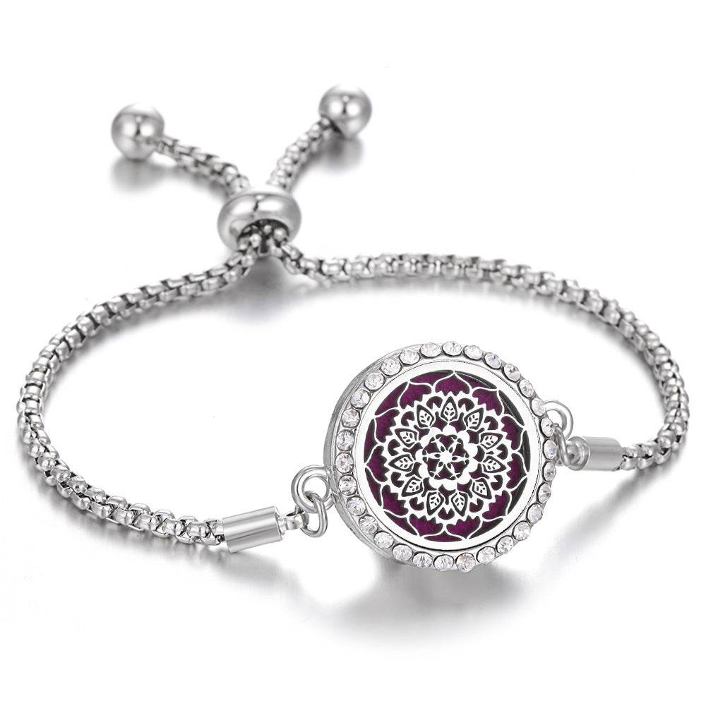 2024 New Kaleidoscope Aromatherapy Bracelet Perfume Essential Oil Diffuser Locket Bracelet Charms Women Aroma Diffuser Jewelry - terrifictrend