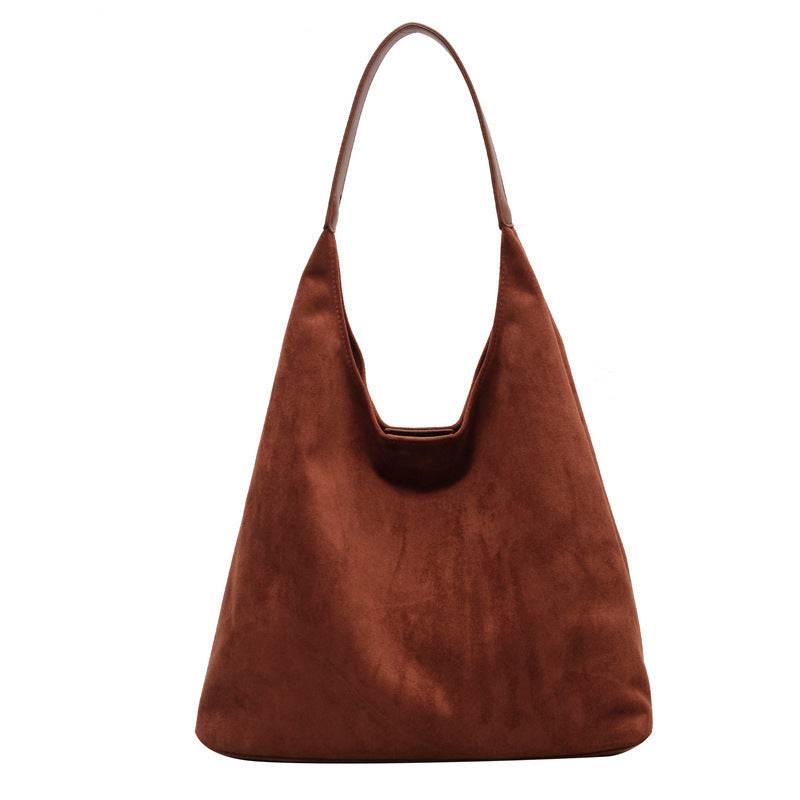 One-shoulder Underarm Bag Women's Large Capacity Shoulder Bag Solid Color Simple Casual Commuter Bag - terrifictrend