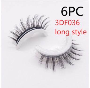 Reusable 3D Mink Lashes Natural False Eyelashes Self Adhesive Fake Glue Free Makeup Eyelash Extension Silk - terrifictrend