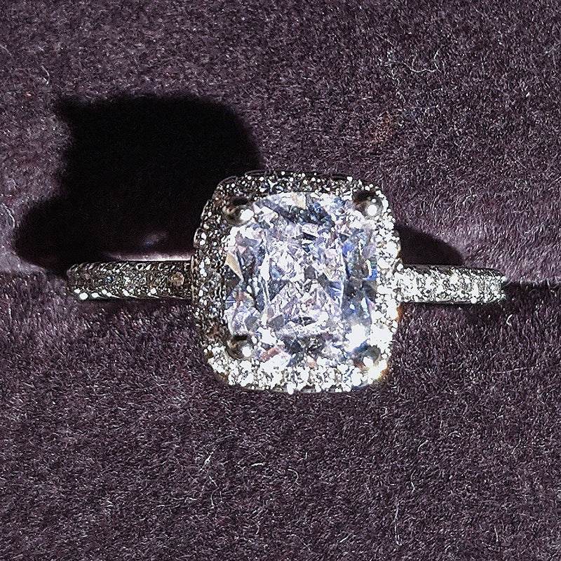 Fashion Jewelry Luxury Multicolor Charm Cubic Zirconia Wedding Rings For Women T Shape Stone Party Jewelry Gifts - terrifictrend