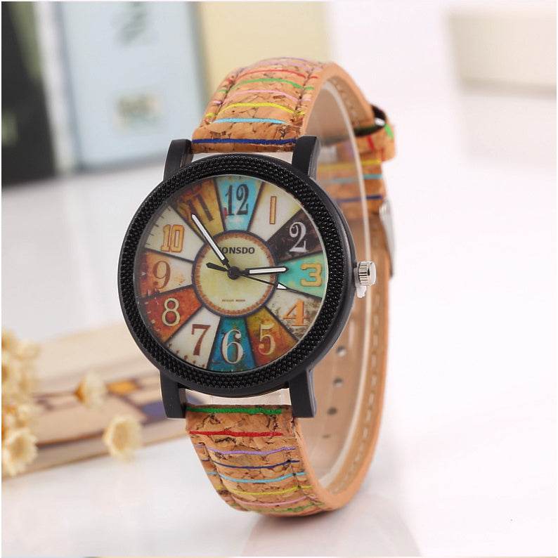 Casual Vintage Leather Women Quartz Wrist Watch Gift Clock - terrifictrend