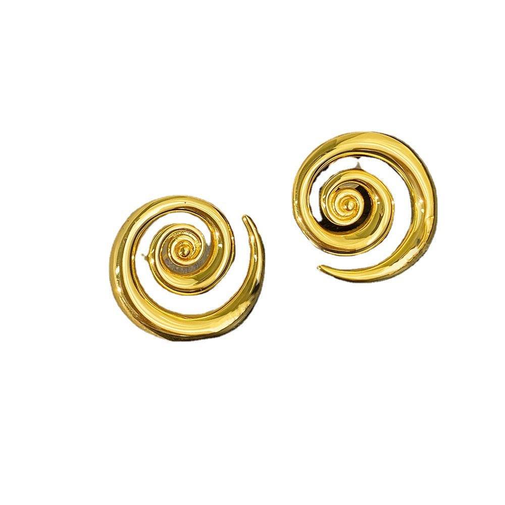 Geometric Rotation 18K Gold Earrings - terrifictrend
