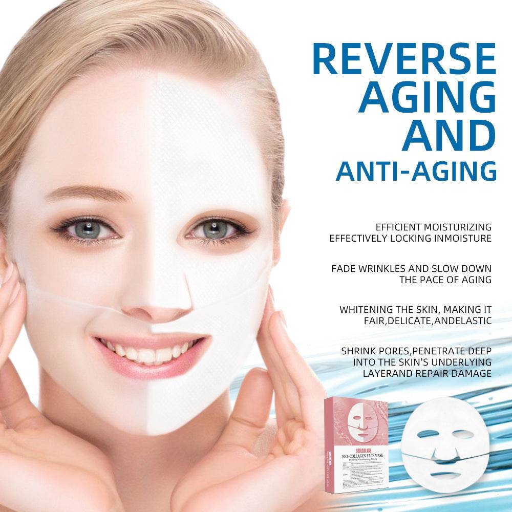 White To Transparent Collagen Split Mask Soluble Ice Mask - terrifictrend