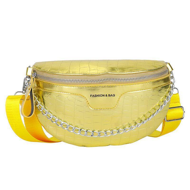 PU Fashion Crossbody Women Chest Bag Stone Pattern One-shoulder Crossbody Bag All-match Messenger Belt Bags - terrifictrend