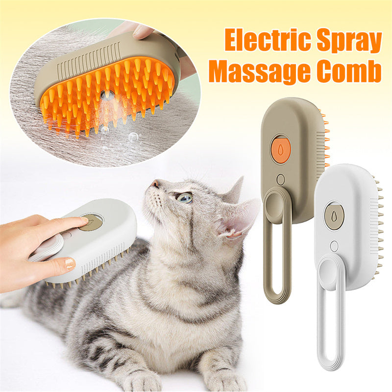 "3-in-1 Cat Dog Steam Brush"
