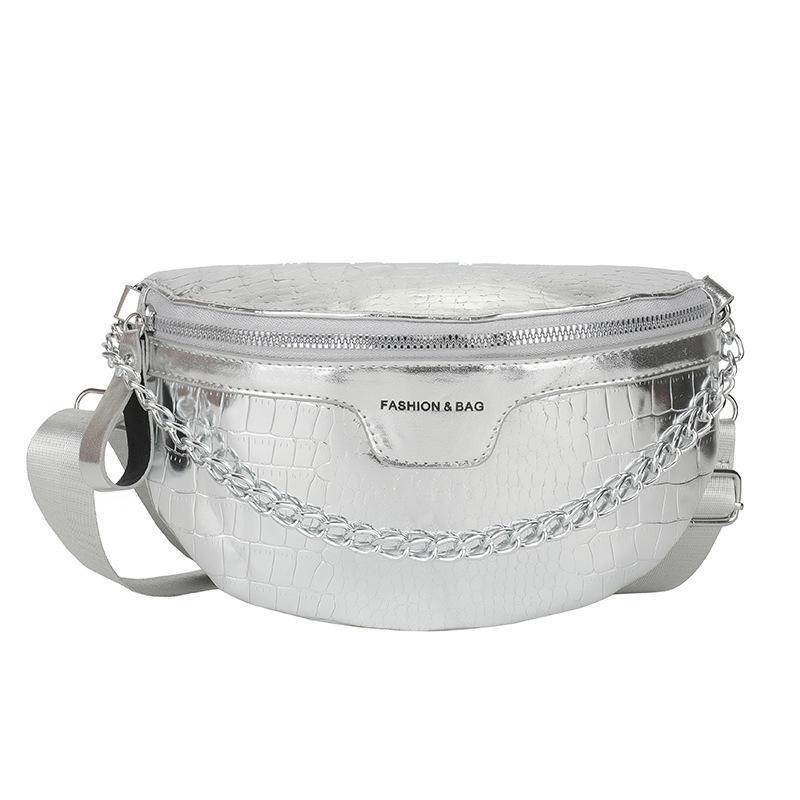 PU Fashion Crossbody Women Chest Bag Stone Pattern One-shoulder Crossbody Bag All-match Messenger Belt Bags - terrifictrend